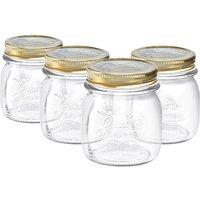 Bormioli Rocco Quattro Stagioni Glass Preserving Jars 250ml Clear Pack of 4
