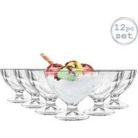 Bormioli Rocco Diamond Ice Cream Bowls 360ml Pack of 12 in Clear