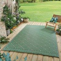Gainsborough Aztec Outdoor Garden Rug 150 x 240cm, 100% Polypropylene in Light Green | Size: 150 cm x 240 cm