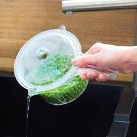 Gainsborough Microwavable Containers, Pack of 2 with Anti-Splatter Lid, 700ml in Clear