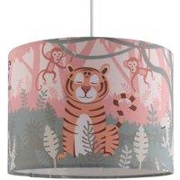 First Choice Lighting Jungle - Safari 25cm Easy Fit Pendant Fabric Shade