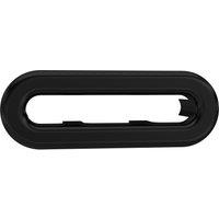 Balterley Traditional Oval Overflow Cover Matt Black 50mm x 26mm