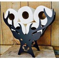 Marco Paul Stag Bathroom Toilet Roll Holders Bathroom Storage 28cm in Black