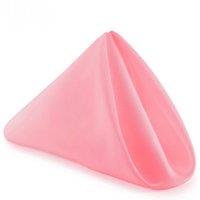 Neel Blue 20 Inch Polyester Table Napkins, Reusable, Wrinkle-Resistant - 50x50cm in Baby Pink | Size: 50x50 cm