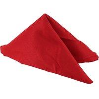Neel Blue 20 Inch Polyester Table Napkins, Reusable, Wrinkle-Resistant - 50x50cm in Dark Red | Size: 50x50 cm