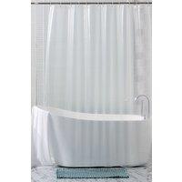 Neel Blue Transparent PEVA Shower Curtain with 12 Hooks - 180cm x 200cm in Clear | Size: 180 cm width x 200 cm drop