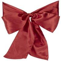 Neel Blue Satin Chair Sashes for Weddings Birthday Party Decoration, 7 x 108 in Burgundy
