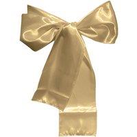 Neel Blue Satin Chair Sashes for Weddings Birthday Party Decoration, 7 x 108 in Gold