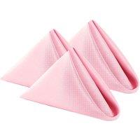 Neel Blue 20 Inch Polyester Table Napkins, Reusable, Wrinkle-Resistant Cloth Napkins, 10pcs in Baby Pink