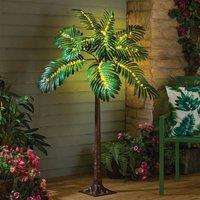 Gainsborough Garden Solar Light in Palm Tree Design with 120 Warm White LEDs