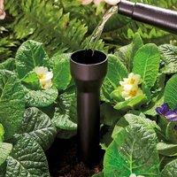 Gainsborough Pack of 12 Root Watering Spikes for Targeted Plant Irrigation in Black