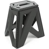 MANTRARAJ Folding Step Stool Multi Purpose Step Stool 29 x 22 x 39cm Large Grey | Size: 29 x 22 x 39 cm
