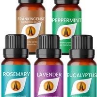 Aroma Energy Migraine Essential Oil Set 100% Pure in Clear