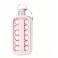 Obasyhig 2Pack SingleColor Ice Cube Maker Mold in Pink