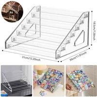 Nordara 7 Tier Clear Acrylic Collector Card Display Stand Rack Shelf