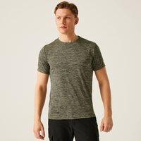 Regatta Men's Fingal Edition Short Sleeved Marl T-Shirt in Olive | Size: 5XL