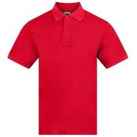 PRO RTX Men's Pro Piqu Moisture Wicking Polo Shirt in Red | Size: 5XL