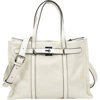 House of Leather Women's Leather Handbag Shoulder Bag Style Raven in Off-White