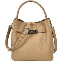 House of Leather Women's Women's Small Top Handle Handbag Soft Leather Stacey in Tan