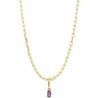 Gold Trip Women's February Birthstone Necklace in Gold
