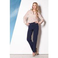 Love Lace Women's Classic Long Sleeve Polo Shirt Stand Collar in Pink | Size: XL