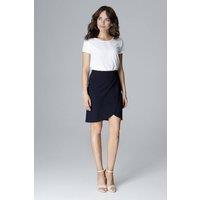 Love Lace Women's Elegant Mini Envelope Skirt in Blue | Size: XL