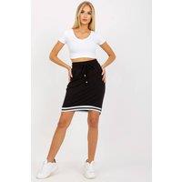 Love Lace Women's High Waist Tracksuit Skirt in Black | Size: Small