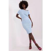 Love Lace Women's Ribbed Skirt Without Clasp for All Occasions in Blue