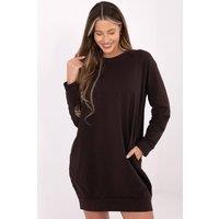 Love Lace Women's Cotton Elastane Casual Knee Length Dress Style 223212 in Brown | Size: Large/XL