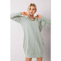 Love Lace Women's Cotton Elastane Casual Knee Length Dress in Green | Size: S/M