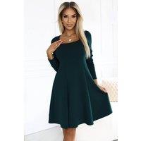 Love Lace Women's Trapeze Knit Long Sleeve Day Dress in Green | Size: Large