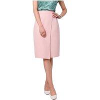 Love Lace Women's Asymmetrical Double Front A Line Lined Skirt in Pink | Size: Medium
