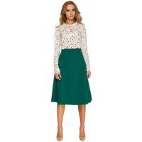 Love Lace Women's A Line Midi Skirt with Covered Zip Style 124820 in Green | Size: Small