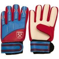 West Ham United FC Crest Goalkeeper Gloves in Dark Red | Size: 10-14 Years