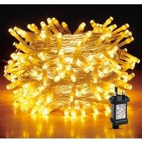 Shatchi 300LEDs Multifunction Timer Outdoor String Fairy Lights 30M Waterproof Christmas Decoration in Yellow