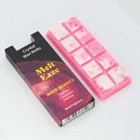 Serenityy Rose Quartz Love Wax Melts 50g - Rose Floral Snap Bar in Pink