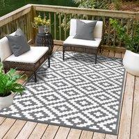 I Love Fancy Dress Green Decore Nirvana Grey White Rug 120x180cm Waterproof Outdoor | Size: 120 cm x 180 cm