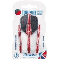 Harrows Twin Pack Dart Flights in Red
