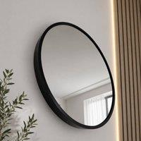 SPOT ON DEALZ Round Black Framed Wall Mirror Modern Decorative Circle Mirror 40cm