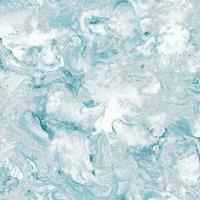 Muriva Elixir Marble Wallpaper in Teal