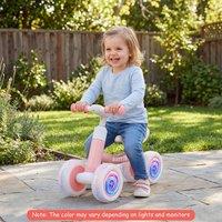 CASART Baby Balance Bike No Pedal Toddler Ride On Toy w/Adjustable Handlebar in Pink
