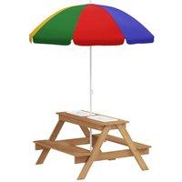 Nordara Wooden Kids Picnic Table | Size: 0.6m2