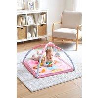 Living and Home Baby Activity Play Mat with Hanging Toys in Pink