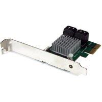 StarTech.com 4 Port Pci Express Sata Iii Raid Controller Card in Black