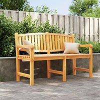Berkfield Home Garden Bench 149.5x60x90 cm Solid Teak Wood in Brown