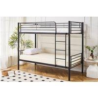 Crazy Price Beds Ltd Newby Industrial Metal Bunk Bed in Black | Size: Single