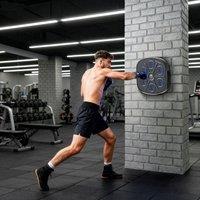 SPORTNOW Smart Bluetooth Boxing Machine Wall Mounted with 9 Speeds & Modes in Black