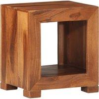 Berkfield Home Side Table 37x29x40 cm Solid Wood Acacia in Brown | Size: 37 x 29 x 40 cm