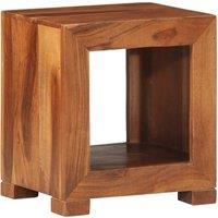Berkfield Home Side Table 37x29x40 cm Solid Wood Acacia in Brown | Size: 37 x 29 x 40 cm