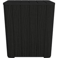 Berkfield Home Garden Table with Removable Lid Black Polypropylene